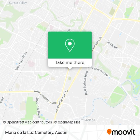 Maria de la Luz Cemetery map