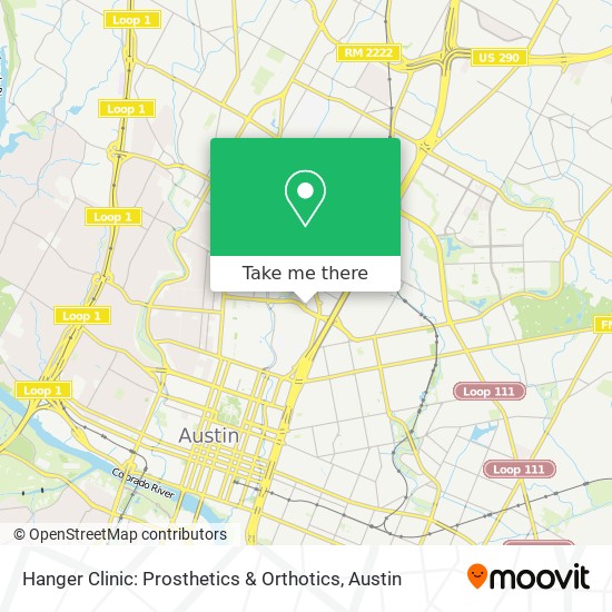 Mapa de Hanger Clinic: Prosthetics & Orthotics