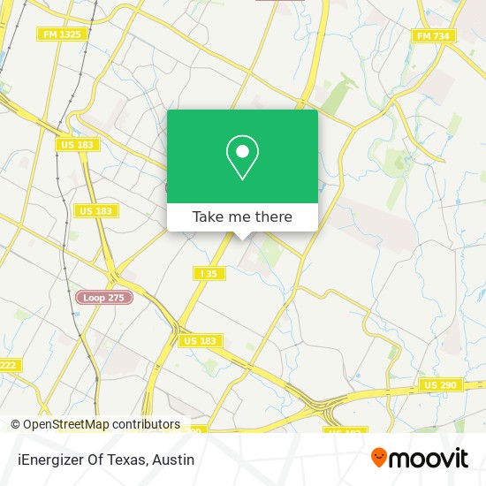 Mapa de iEnergizer Of Texas