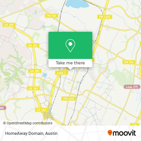 Mapa de HomeAway Domain