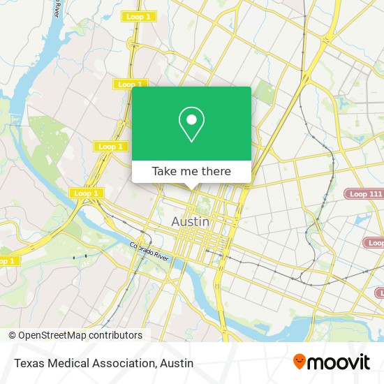 Mapa de Texas Medical Association