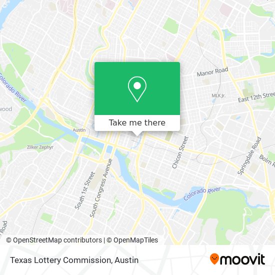 Mapa de Texas Lottery Commission