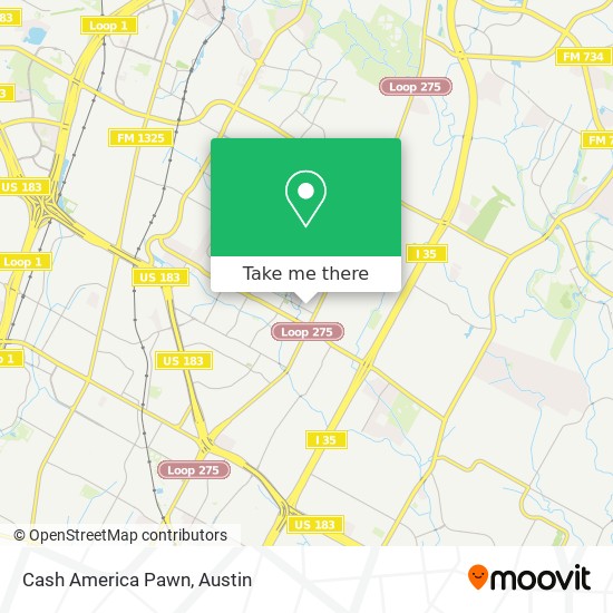 Cash America Pawn map