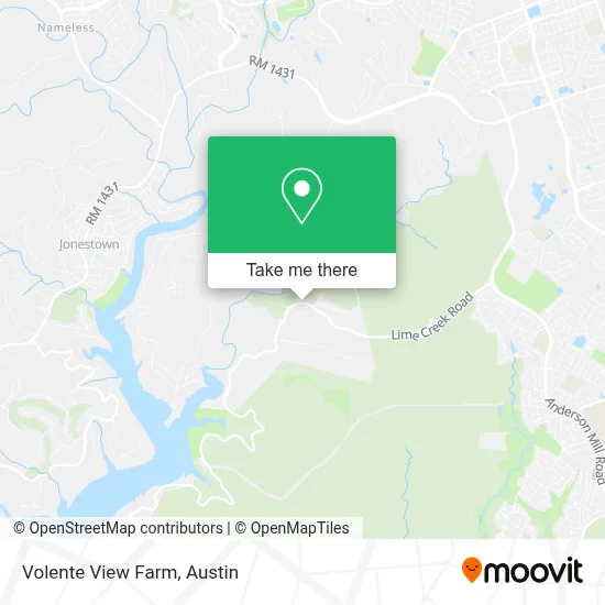 Volente View Farm map