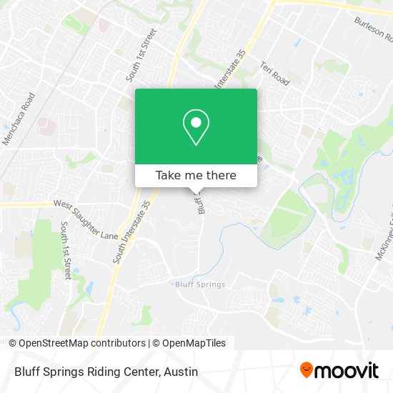 Bluff Springs Riding Center map