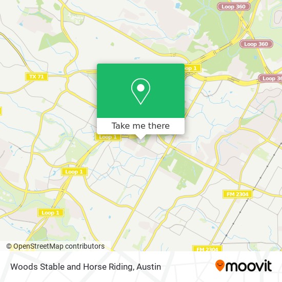 Mapa de Woods Stable and Horse Riding