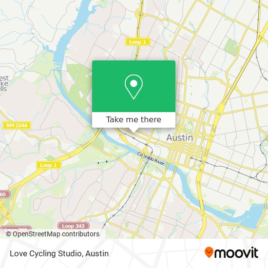Love Cycling Studio map