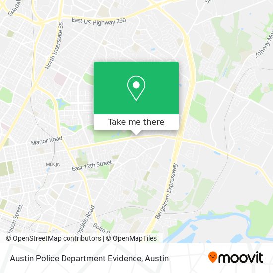 Mapa de Austin Police Department Evidence