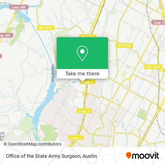 Mapa de Office of the State Army Surgeon