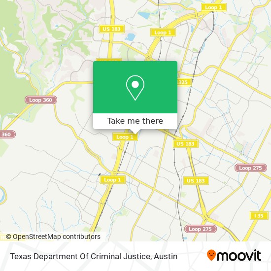 Texas Department Of Criminal Justice map