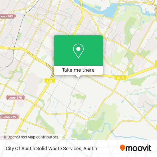 City Of Austin Solid Waste Services map