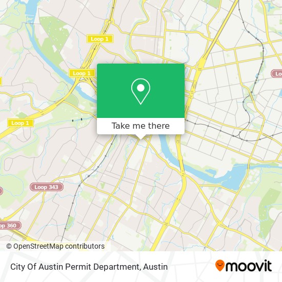 City Of Austin Permit Department map