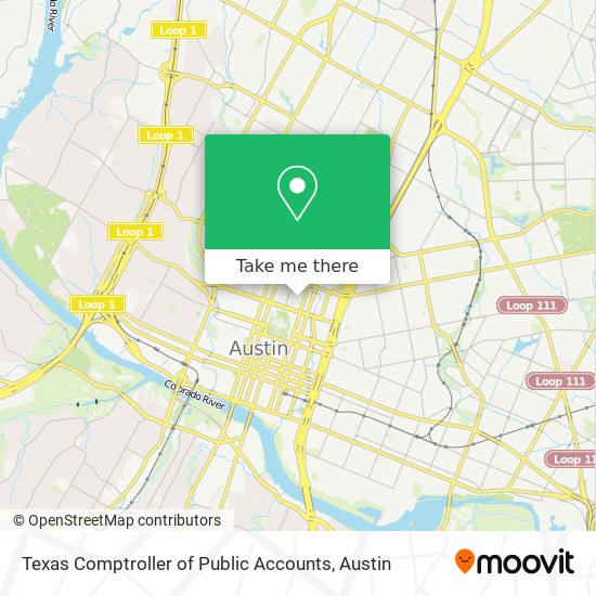 Texas Comptroller of Public Accounts map
