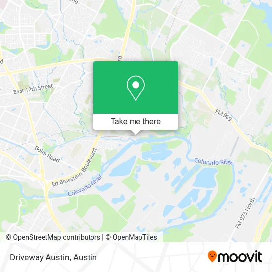Driveway Austin map