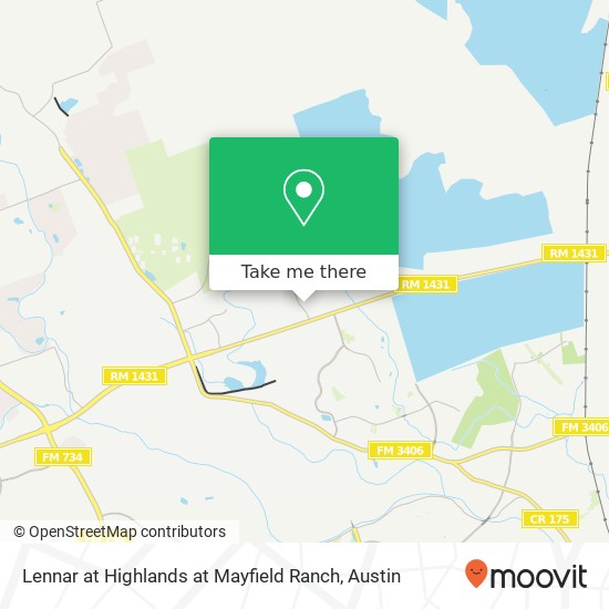 Lennar at Highlands at Mayfield Ranch map
