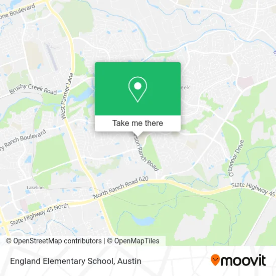 England Elementary School map