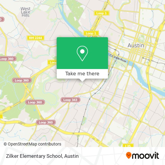 Zilker Elementary School map