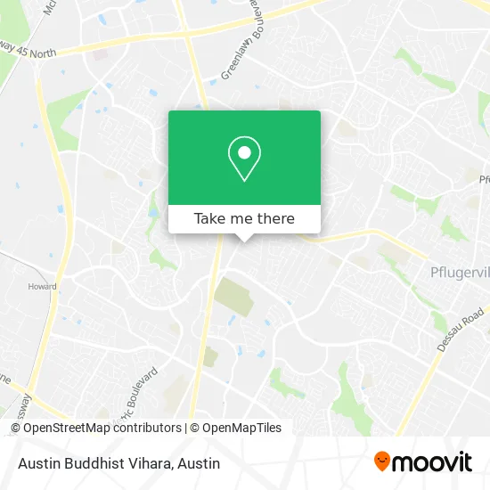 Austin Buddhist Vihara map