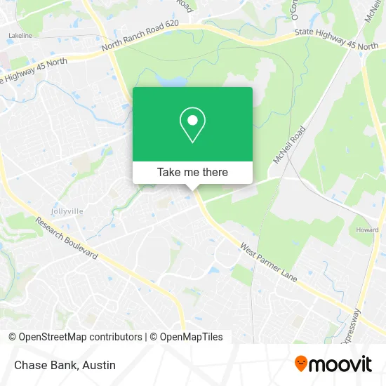 Chase Bank map