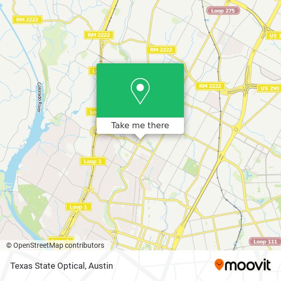 Mapa de Texas State Optical