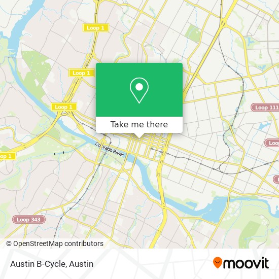 Mapa de Austin B-Cycle