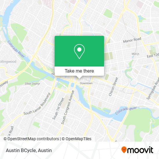 Austin BCycle map