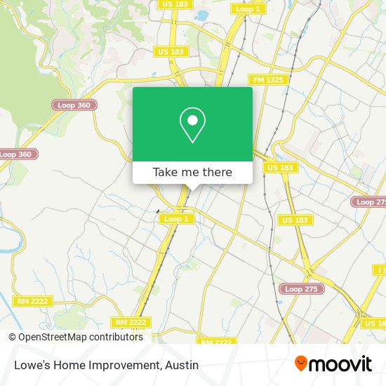 Lowe's Home Improvement map