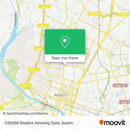 GSD&M Student Advising Suite map