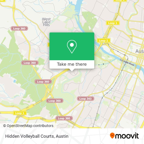 Mapa de Hidden Volleyball Courts