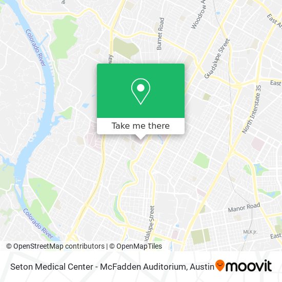 Seton Medical Center - McFadden Auditorium map