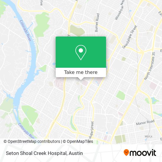 Seton Shoal Creek Hospital map