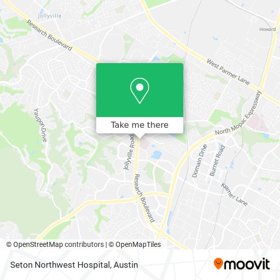 Seton Northwest Hospital map
