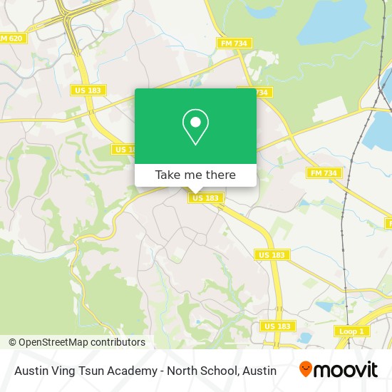 Austin Ving Tsun Academy - North School map