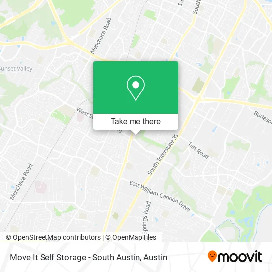 Move It Self Storage - South Austin map