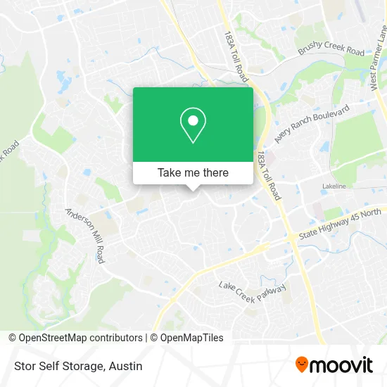 Stor Self Storage map