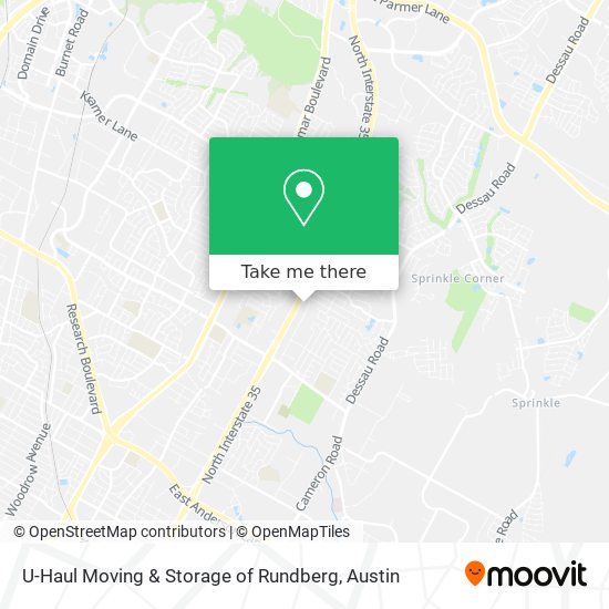 Mapa de U-Haul Moving & Storage of Rundberg
