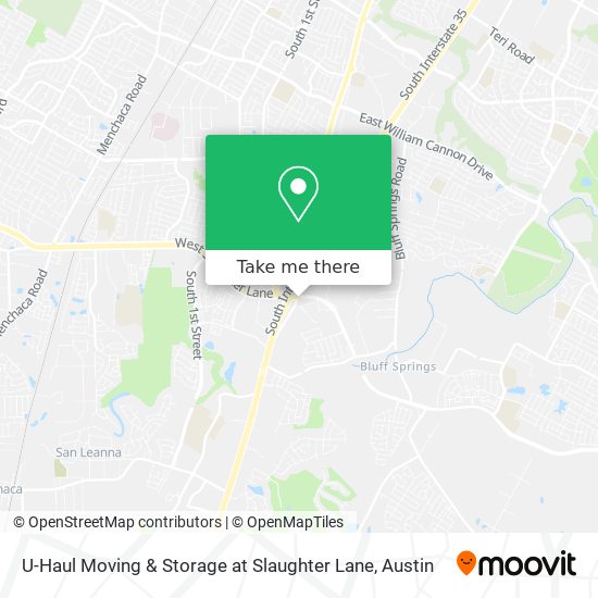 Mapa de U-Haul Moving & Storage at Slaughter Lane