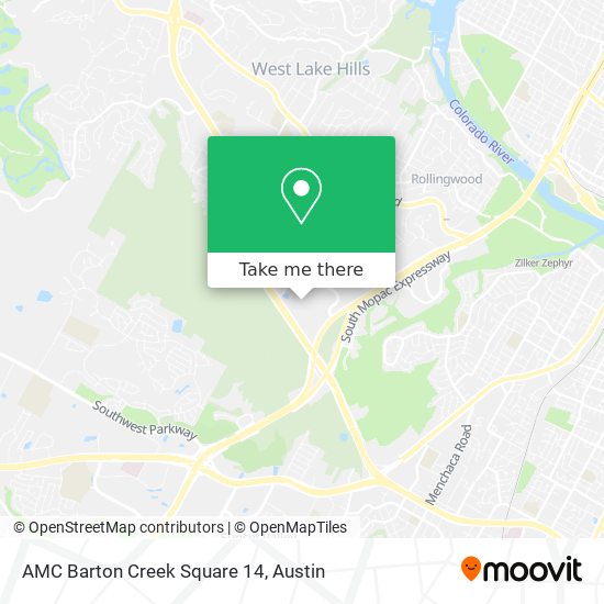 AMC Barton Creek Square 14 map