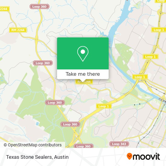 Mapa de Texas Stone Sealers