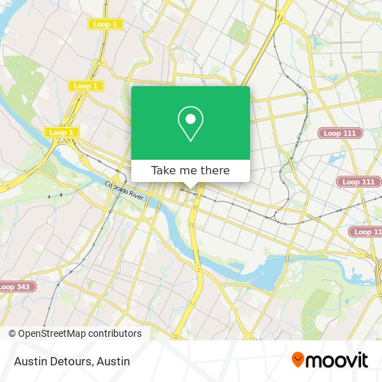 Austin Detours map