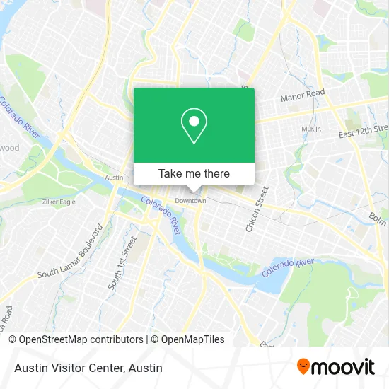 Austin Visitor Center map