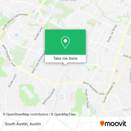 South Austin map