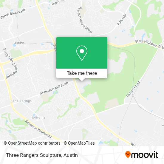 Three Rangers Sculpture map