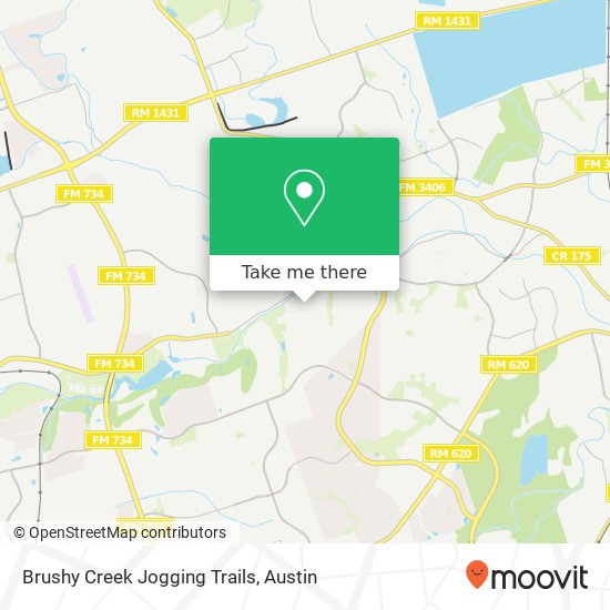 Brushy Creek Jogging Trails map