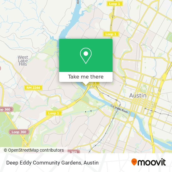 Mapa de Deep Eddy Community Gardens