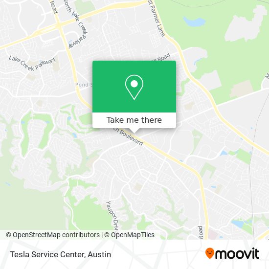 Tesla Service Center map