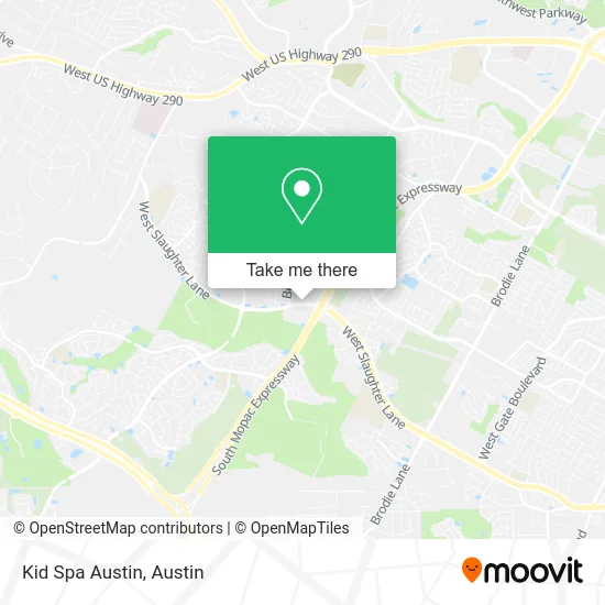 Kid Spa Austin map