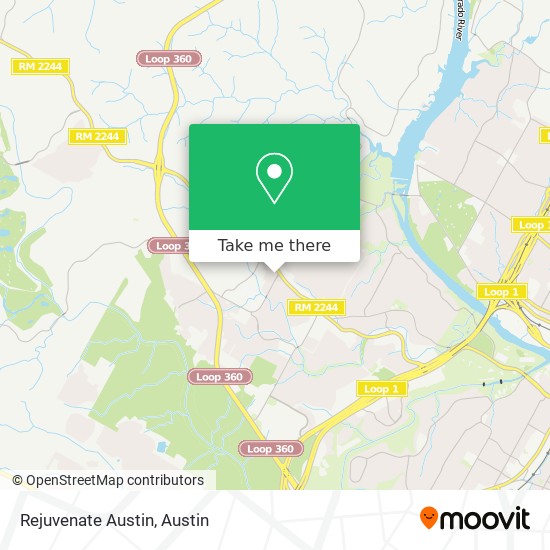 Rejuvenate Austin map