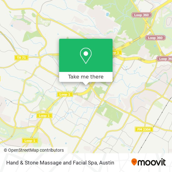 Mapa de Hand & Stone Massage and Facial Spa