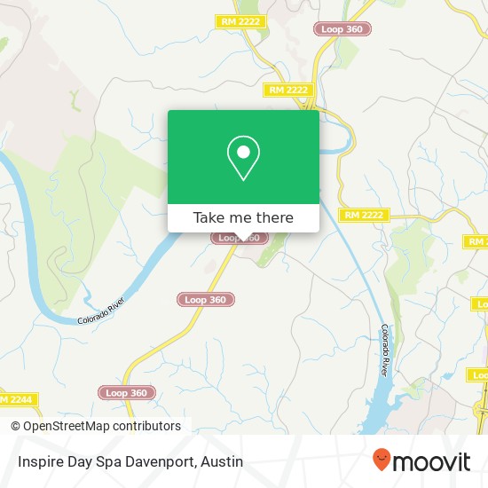 Mapa de Inspire Day Spa Davenport